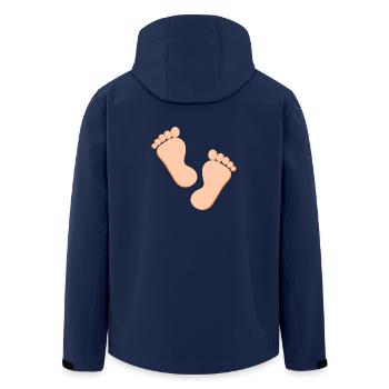 Fuß Füße Fußpflege Podologie - Recycelte Männer Softshell-Jacke von Stanley/Stella - Navy - Hinten - AI Model Male 185 light (185cm)