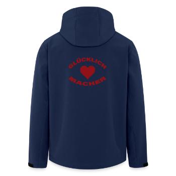 FAISEUR DE BONHEUR - Veste softshell homme en polyester recyclé Stanley/Stella - marine - Dos - AI Model Male 185 light (185cm)