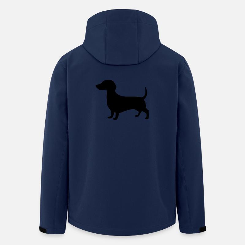 Dachshund Dog Gift Dachshund Lover - Men’s Recycled Softshell Jacket by Stanley/Stella - navy