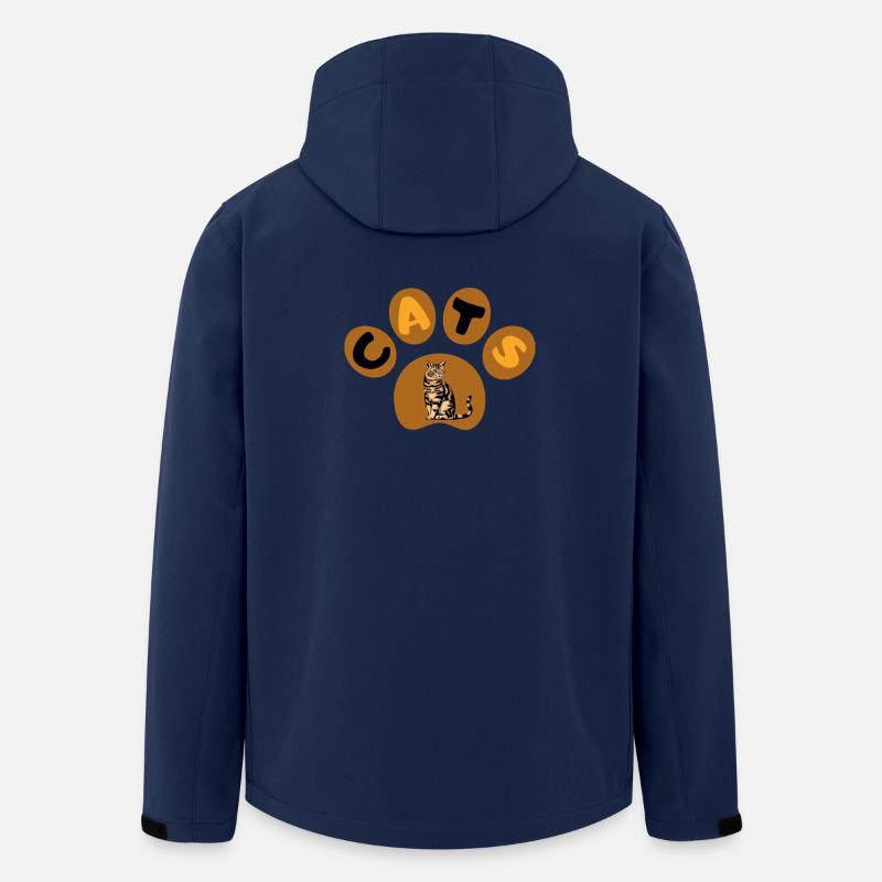 cat - Recycelte Männer Softshell-Jacke von Stanley/Stella - Navy