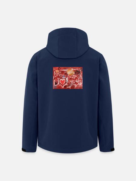 Connected-Alone-Severino-Canepa - Men’s Recycled Softshell Jacket by Stanley/Stella - navy