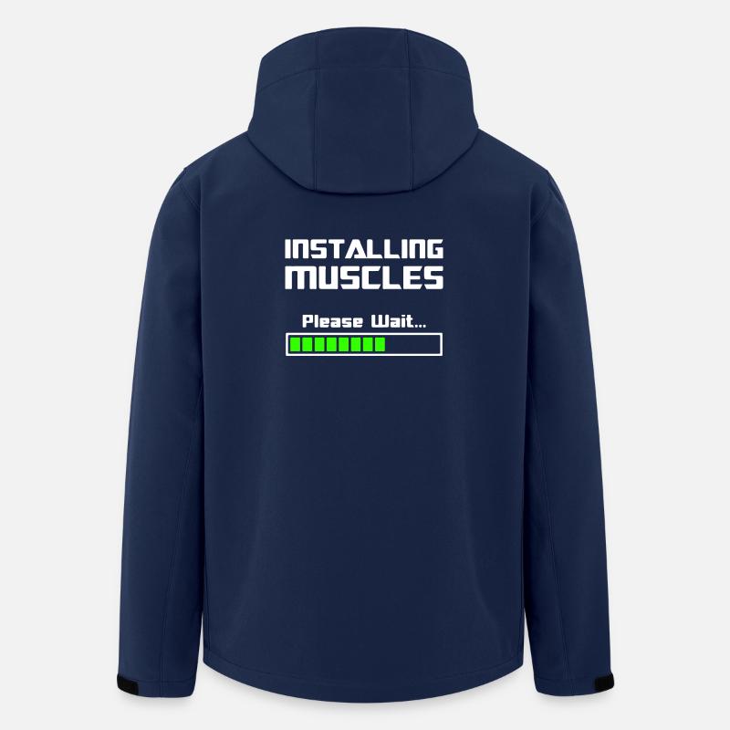 Installing Muscles Installer des muscles - Veste softshell homme en polyester recyclé Stanley/Stella - marine