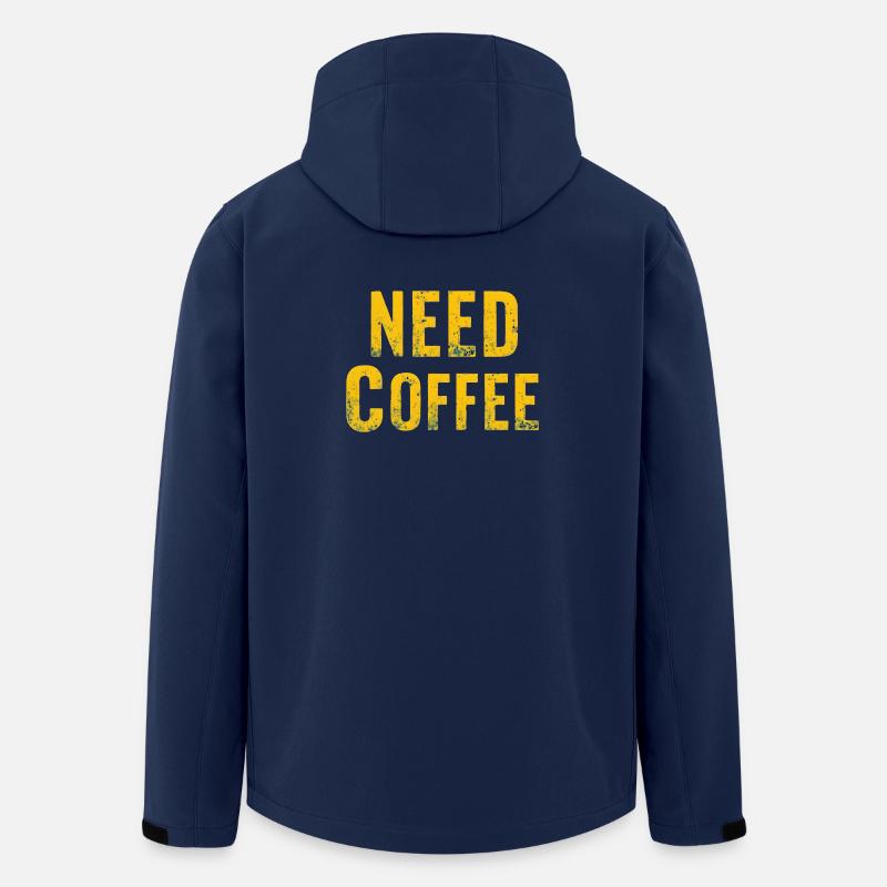 Need for Vintage Coffee Deco - Men’s Recycled Softshell Jacket by Stanley/Stella - navy