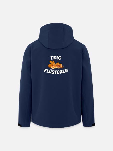 TEIGFLÜSTERER Bäcker Spruch Brot backen - Recycelte Männer Softshell-Jacke von Stanley/Stella - Navy