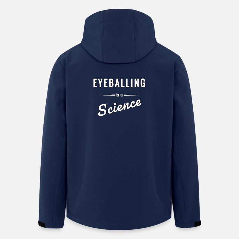Eyeballing ist eine echte Wissenschaft - Spruch - Recycelte Männer Softshell-Jacke von Stanley/Stella - Navy