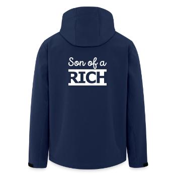 Sohn eines Reichen - Recycelte Männer Softshell-Jacke von Stanley/Stella - Navy - Hinten - AI Model Male 185 light (185cm)