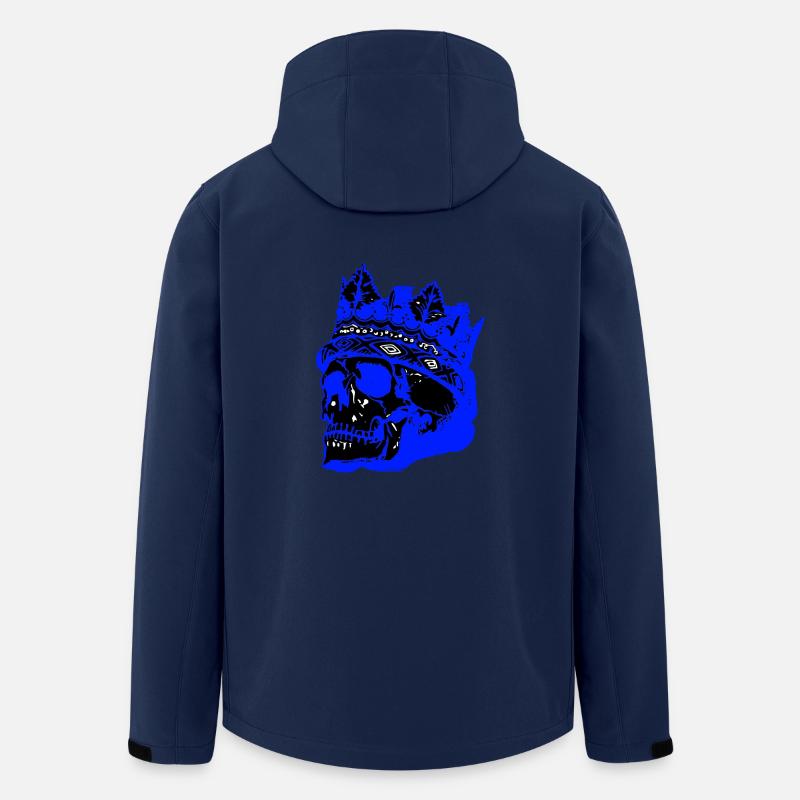 Totenkopf mit Krone - Recycelte Männer Softshell-Jacke von Stanley/Stella - Navy