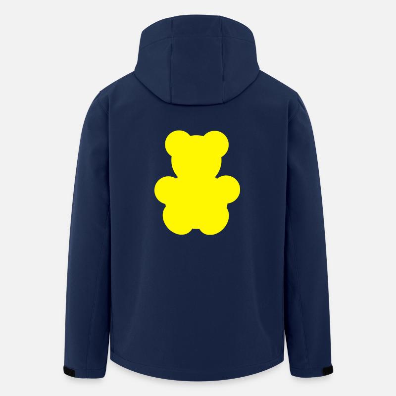Carl Yellow - Stanley/Stella herre softshelljakke i genanvendt polyester Discoverer - marineblå