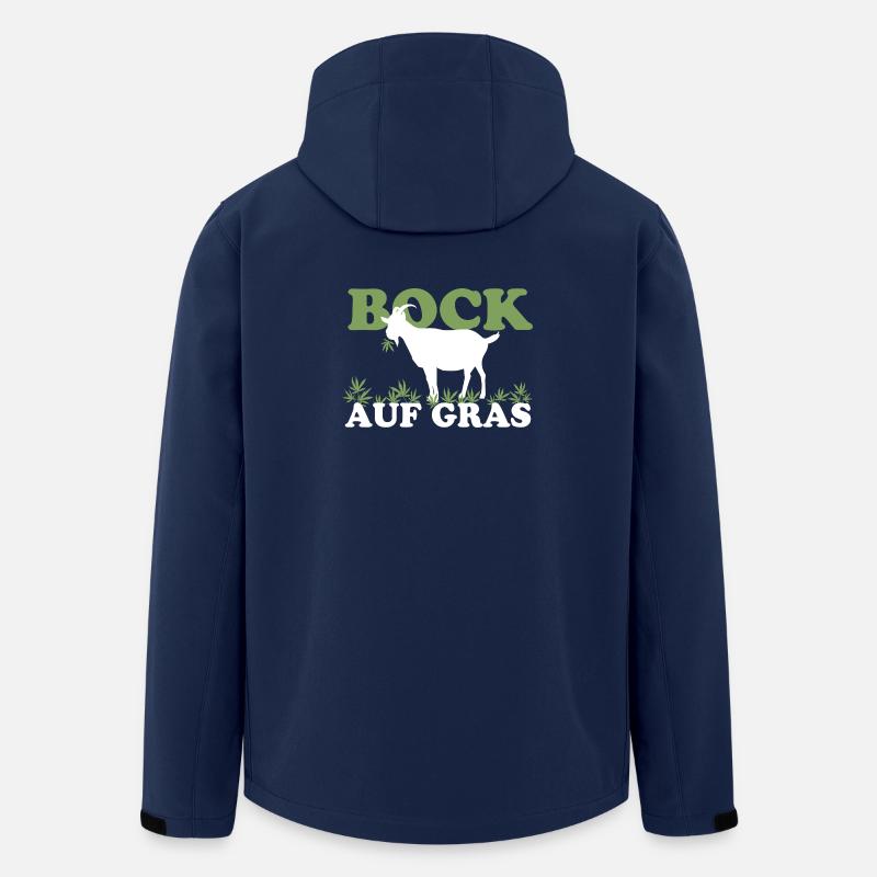 Bock auf Gras - Recycelte Männer Softshell-Jacke von Stanley/Stella - Navy