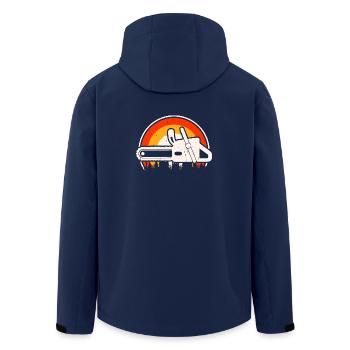  Baumpfleger Holzarbeiter Waldarbeiter Geschenk - Recycelte Männer Softshell-Jacke von Stanley/Stella - Navy - Hinten - AI Model Male 185 light (185cm)