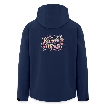 Karnevalsmaus Karneval Köln Kölner Karnevals Maus - Recycelte Männer Softshell-Jacke von Stanley/Stella - Navy - Hinten - AI Model Male 185 light (185cm)