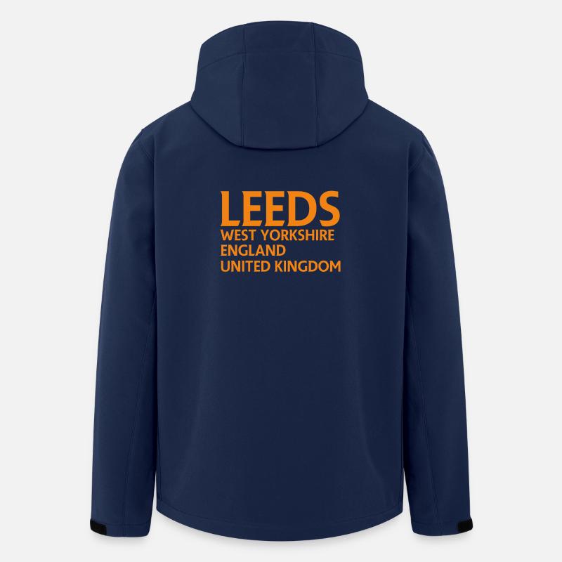Leeds – England Liedtextdesign - Recycelte Männer Softshell-Jacke von Stanley/Stella - Navy