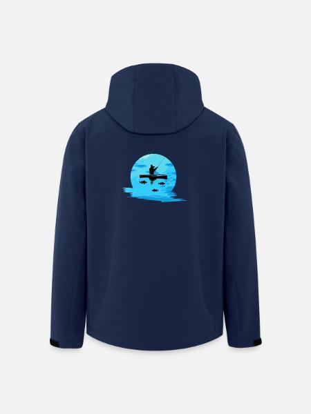 Mondlichtfischer im Boot - Recycelte Männer Softshell-Jacke von Stanley/Stella - Navy