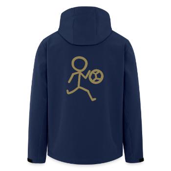 Footballeur Minimaliste - Veste softshell homme en polyester recyclé Stanley/Stella - marine - Dos - AI Model Male 185 light (185cm)