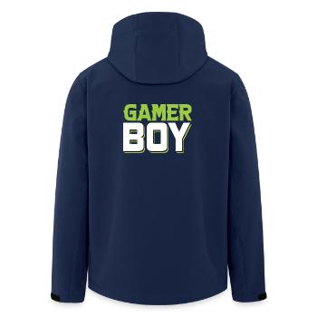 Gamer Boy - Recycelte Männer Softshell-Jacke von Stanley/Stella - Navy - Hinten - AI Model Male 185 light (185cm)