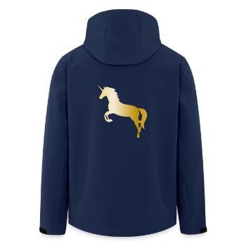 Licorne - Veste softshell homme en polyester recyclé Stanley/Stella - marine - Dos - AI Model Male 185 light (185cm)