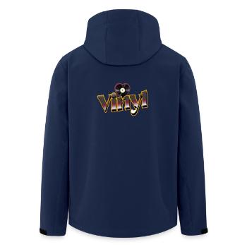 Vinyle Love - Veste softshell homme en polyester recyclé Stanley/Stella - marine - Dos - AI Model Male 185 light (185cm)
