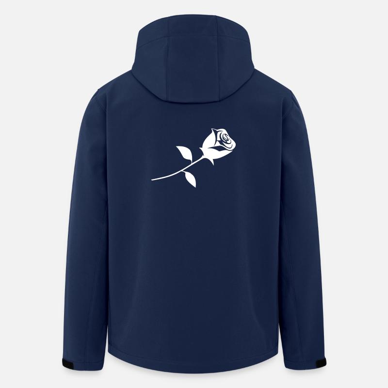 Une rose - Veste softshell homme en polyester recyclé Stanley/Stella - marine
