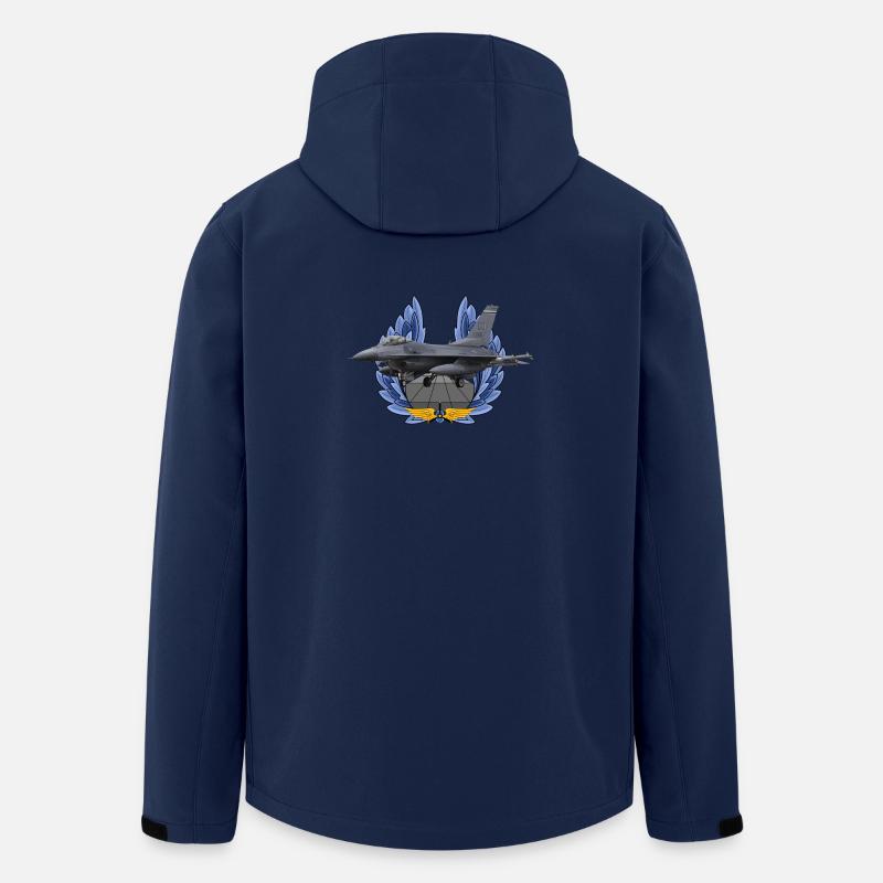 F-16 Fighting Falcon - Recycelte Männer Softshell-Jacke von Stanley/Stella - Navy