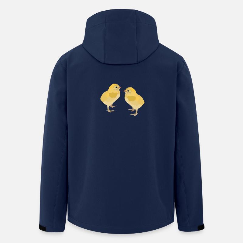 Kiki und Koko, die Küken - Recycelte Männer Softshell-Jacke von Stanley/Stella - Navy