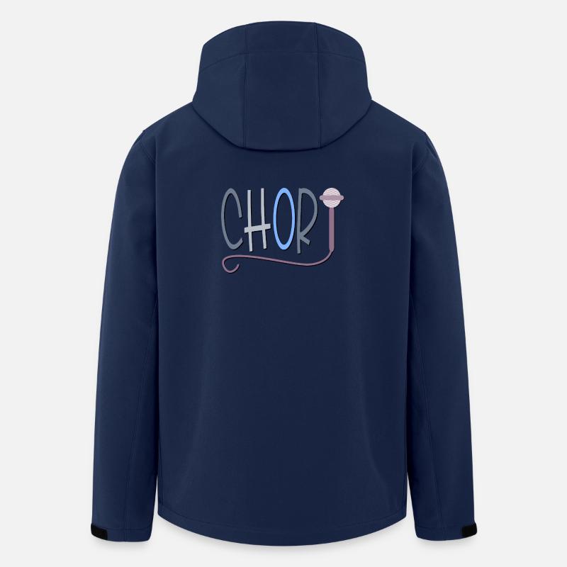 CHOR MIKROFON - HOBBY SINGEN - Recycelte Männer Softshell-Jacke von Stanley/Stella - Navy