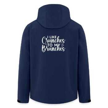 Powerlifting Bodybuilder Like Crunches My Brunches - Recycelte Männer Softshell-Jacke von Stanley/Stella - Navy - Hinten - AI Model Male 185 light (185cm)