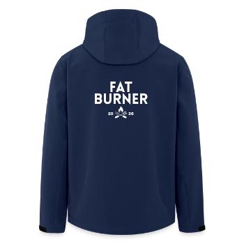 Fat Burner - Recycelte Männer Softshell-Jacke von Stanley/Stella - Navy - Hinten - AI Model Male 185 light (185cm)
