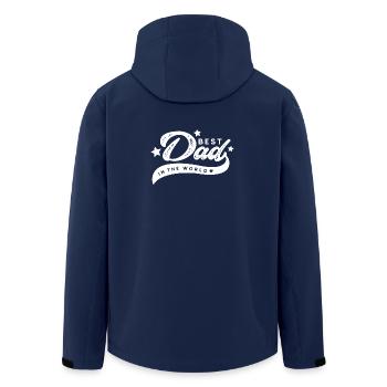 Bester Vater der Welt - Recycelte Männer Softshell-Jacke von Stanley/Stella - Navy - Hinten - AI Model Male 185 light (185cm)