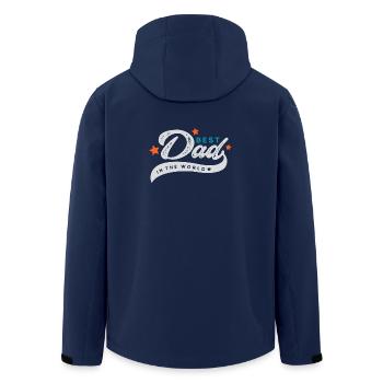 Bester Vater der Welt - Recycelte Männer Softshell-Jacke von Stanley/Stella - Navy - Hinten - AI Model Male 185 light (185cm)
