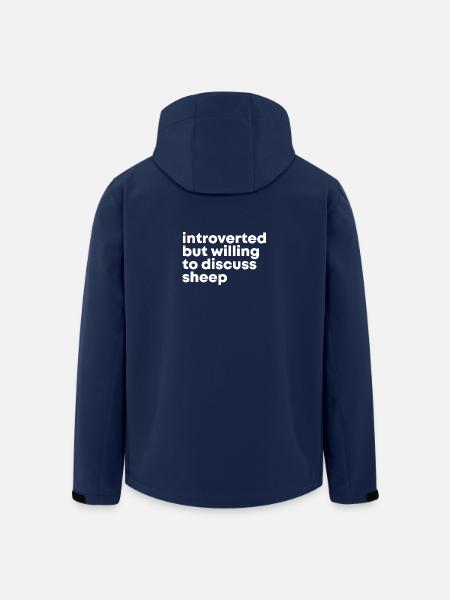 Schaf, Schaf, Schaf, Schaf - Recycelte Männer Softshell-Jacke von Stanley/Stella - Navy