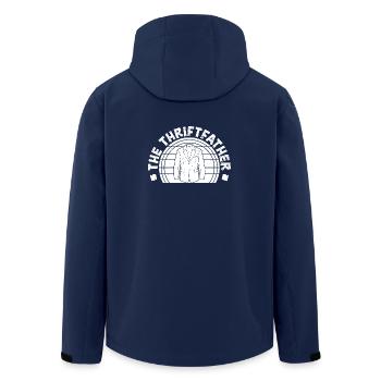 Thrift Shop The Thriftfather Love Thrifting - Recycelte Männer Softshell-Jacke von Stanley/Stella - Navy - Hinten - AI Model Male 185 light (185cm)