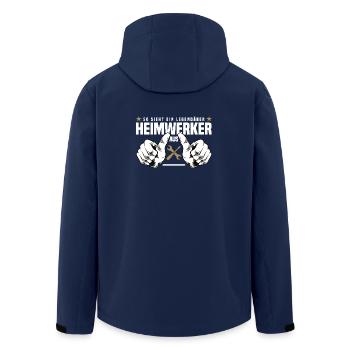 Heimwerker - Recycelte Männer Softshell-Jacke von Stanley/Stella - Navy - Hinten - AI Model Male 185 light (185cm)