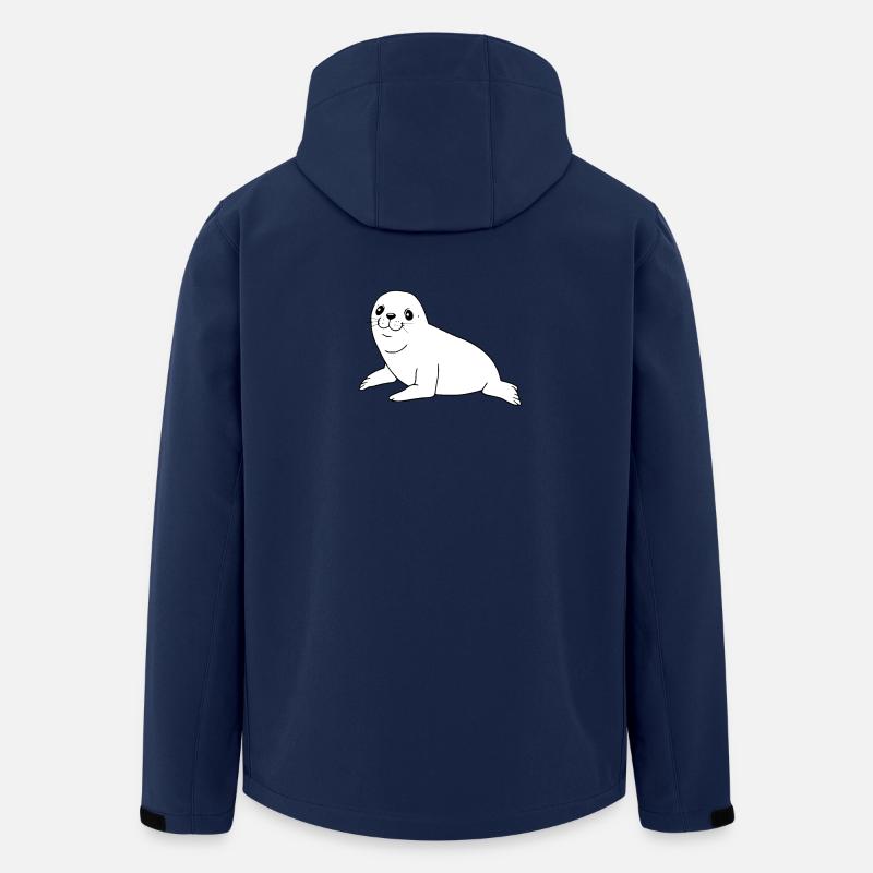 Robbe Seehund Robben Seehunde - Recycelte Männer Softshell-Jacke von Stanley/Stella - Navy