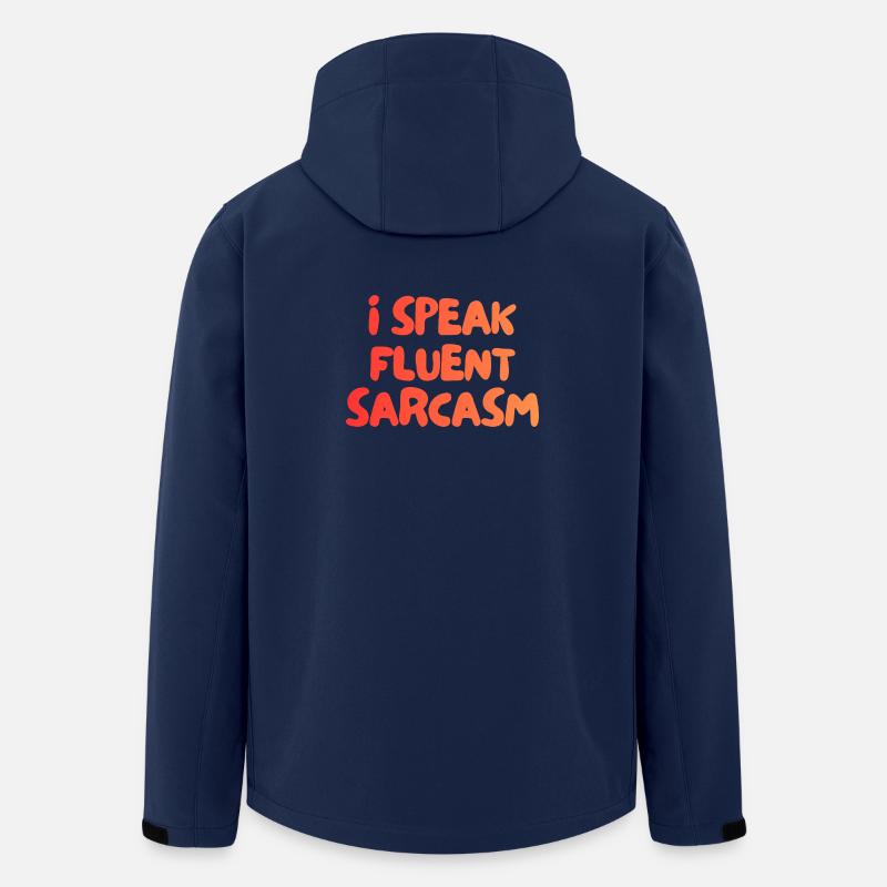 Je parle couramment le sarcasme - Veste softshell homme en polyester recyclé Stanley/Stella - marine
