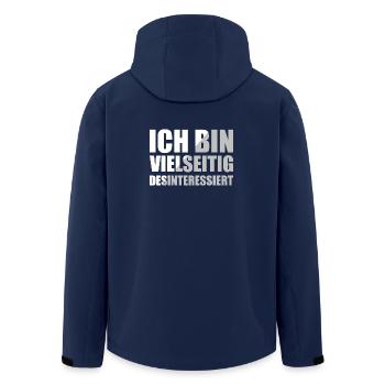 Ich Bin Vielseitig Desinteressiert - Recycelte Männer Softshell-Jacke von Stanley/Stella - Navy - Hinten - AI Model Male 185 light (185cm)
