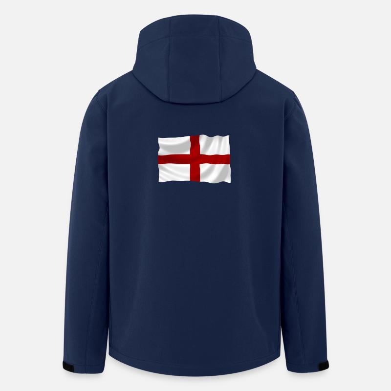 England Flagge - Recycelte Männer Softshell-Jacke von Stanley/Stella - Navy