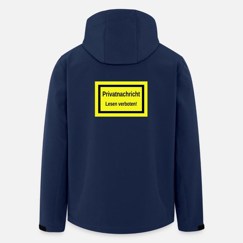 Lustiger Spruch - Recycelte Männer Softshell-Jacke von Stanley/Stella - Navy