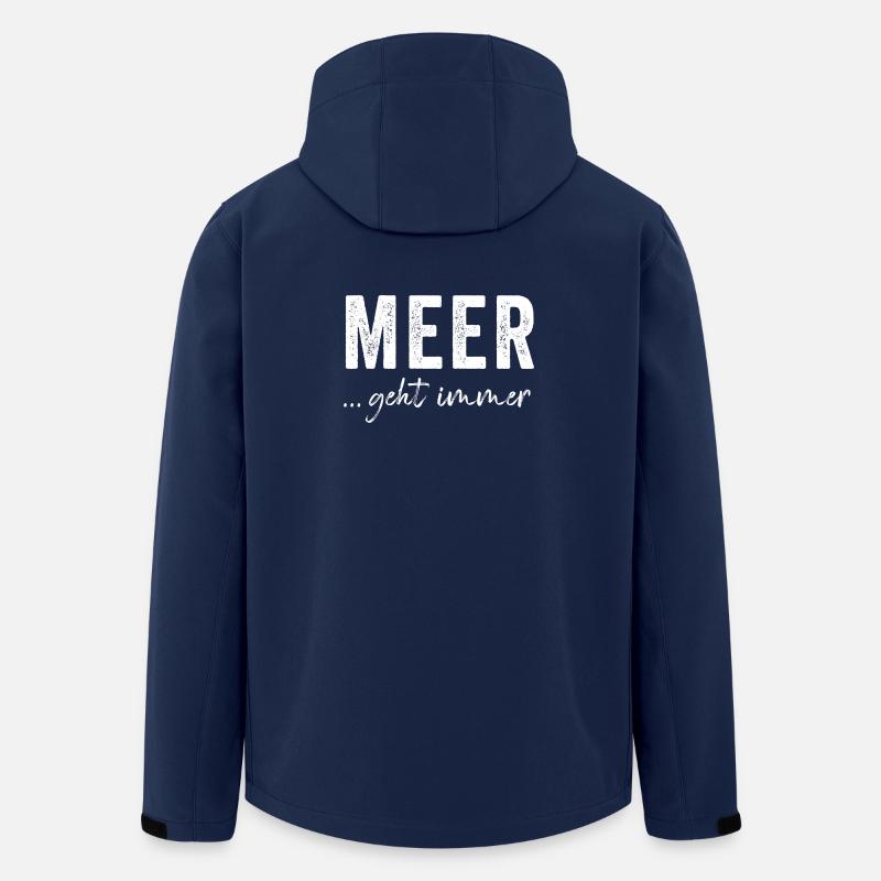 Meer geht immer - Recycelte Männer Softshell-Jacke von Stanley/Stella - Navy