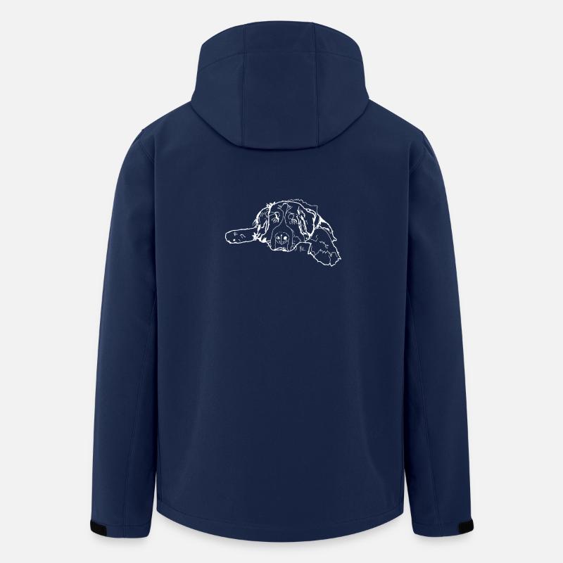 Berner Sennenhund - Recycelte Männer Softshell-Jacke von Stanley/Stella - Navy