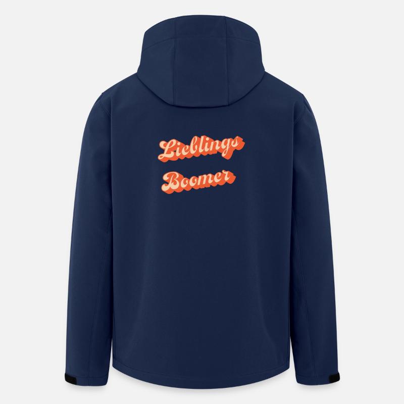 Lieblings Boomer Retro - Recycelte Männer Softshell-Jacke von Stanley/Stella - Navy