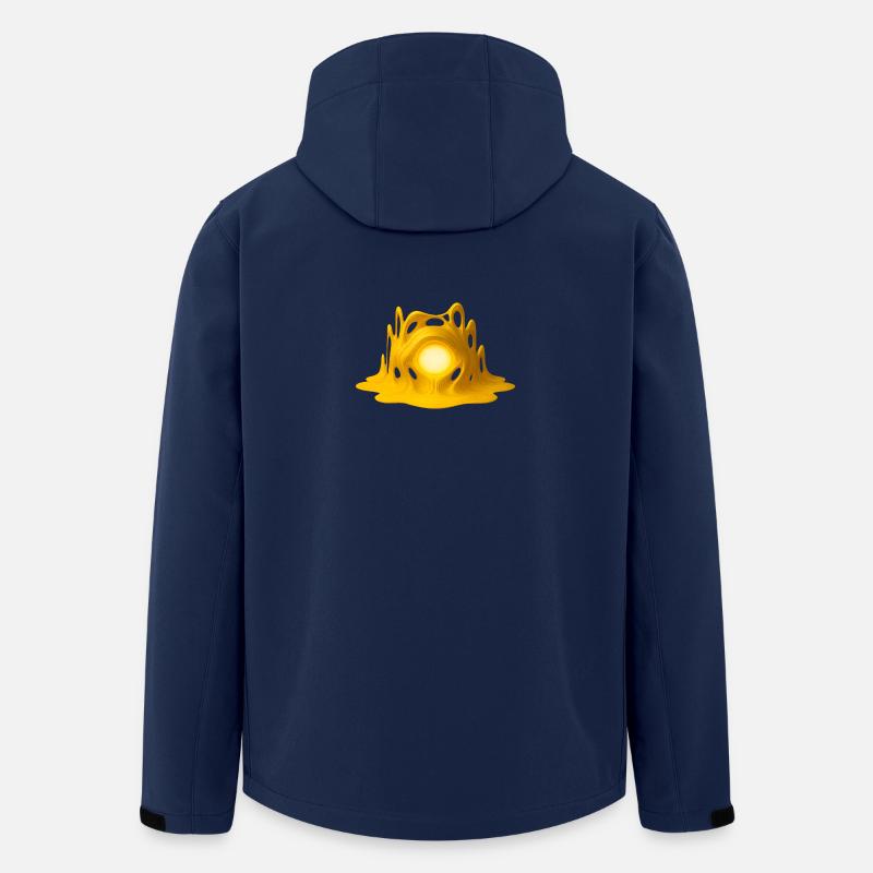 Goldener Kern – Hypersurreal 3D Kunst - Recycelte Männer Softshell-Jacke von Stanley/Stella - Navy