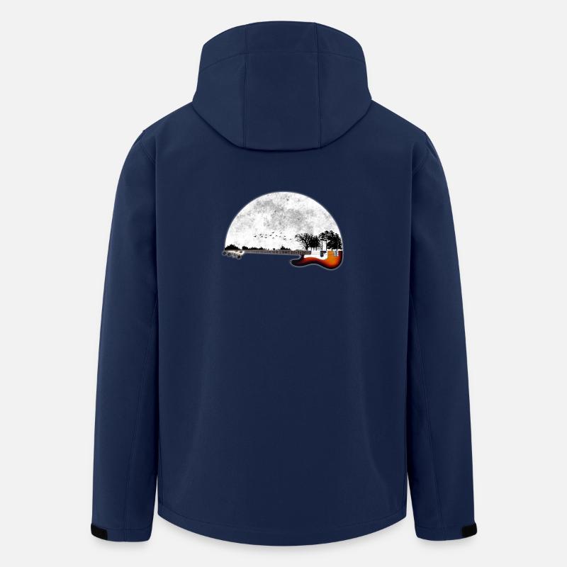 Gitarre Natur - Recycelte Männer Softshell-Jacke von Stanley/Stella - Navy