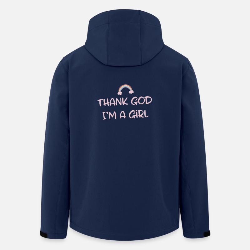 Lustiger Spruch - Recycelte Männer Softshell-Jacke von Stanley/Stella - Navy