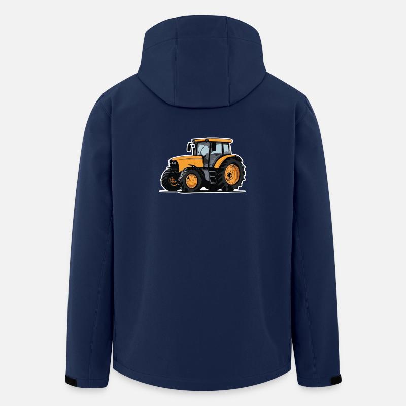 Tractor, tractor, tractor - Men’s Recycled Softshell Jacket by Stanley/Stella - navy