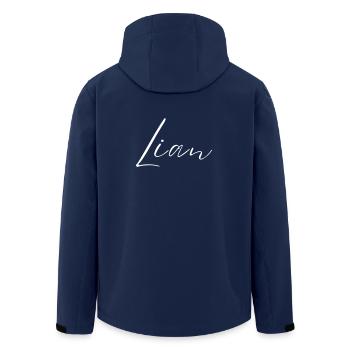 Lian Name T-Shirt Geschenk Für Männer - Recycelte Männer Softshell-Jacke von Stanley/Stella - Navy - Hinten - AI Model Male 185 light (185cm)
