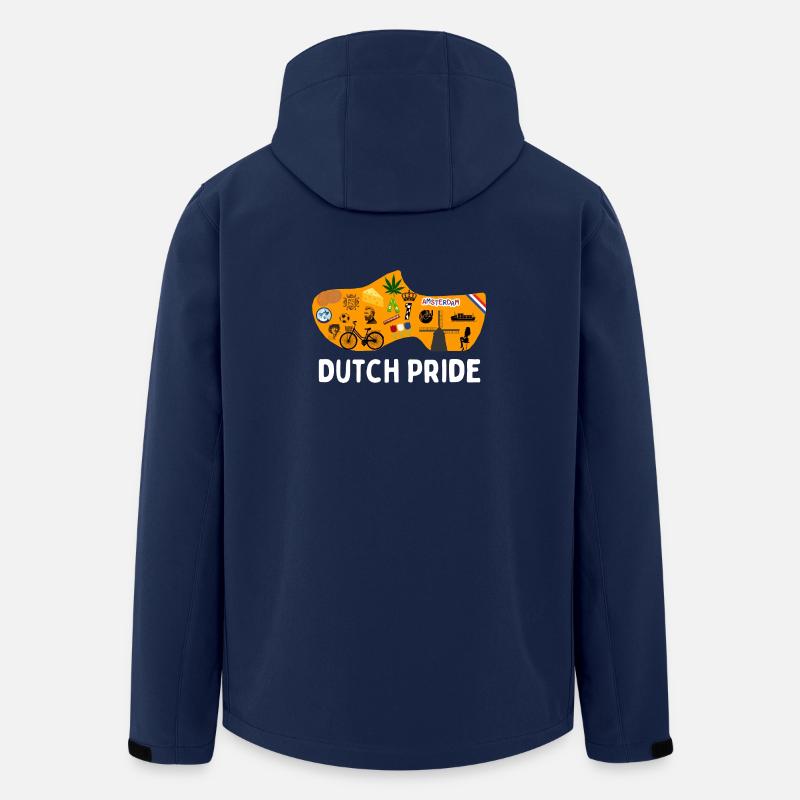 Holländischer Stolz - Recycelte Männer Softshell-Jacke von Stanley/Stella - Navy