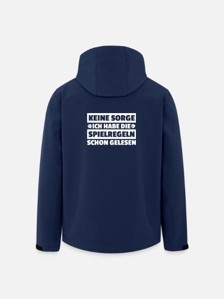 Spielregeln gelesen Gesellschaftsspiel Brettspiel - Recycelte Männer Softshell-Jacke von Stanley/Stella - Navy