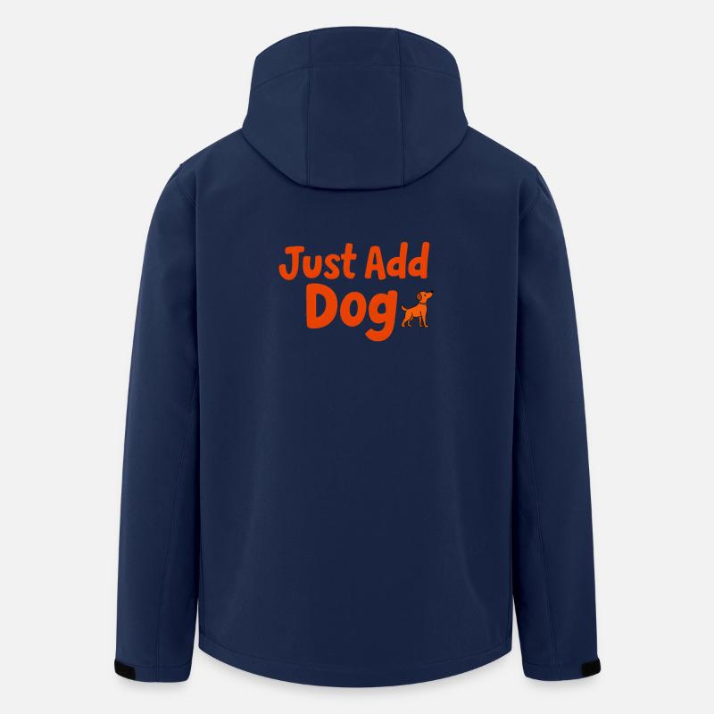 Füge einfach Hundeabdruck hinzu - Recycelte Männer Softshell-Jacke von Stanley/Stella - Navy