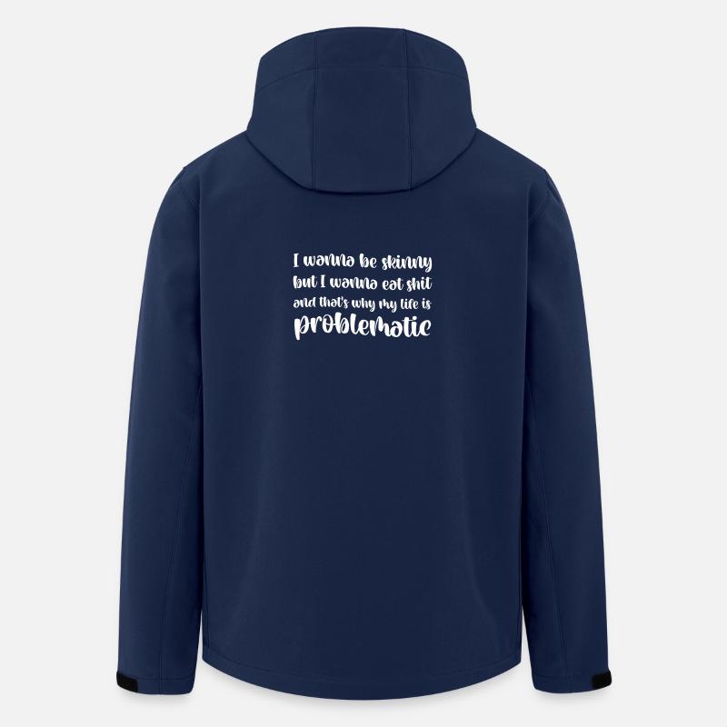 Je veux être maigre - Veste softshell homme en polyester recyclé Stanley/Stella - marine
