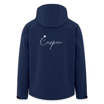 Caspar Name König T-Shirt Geschenk Männer - Recycelte Männer Softshell-Jacke von Stanley/Stella - Navy - Hinten - AI Model Male 185 light (185cm)